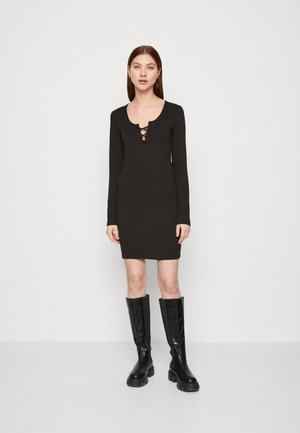 Vero Moda VMRIVA SHORT DRESS - Φόρεμα από ζέρσεϊ - black