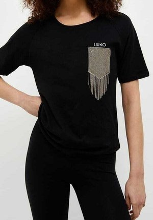 Print T-shirt - black