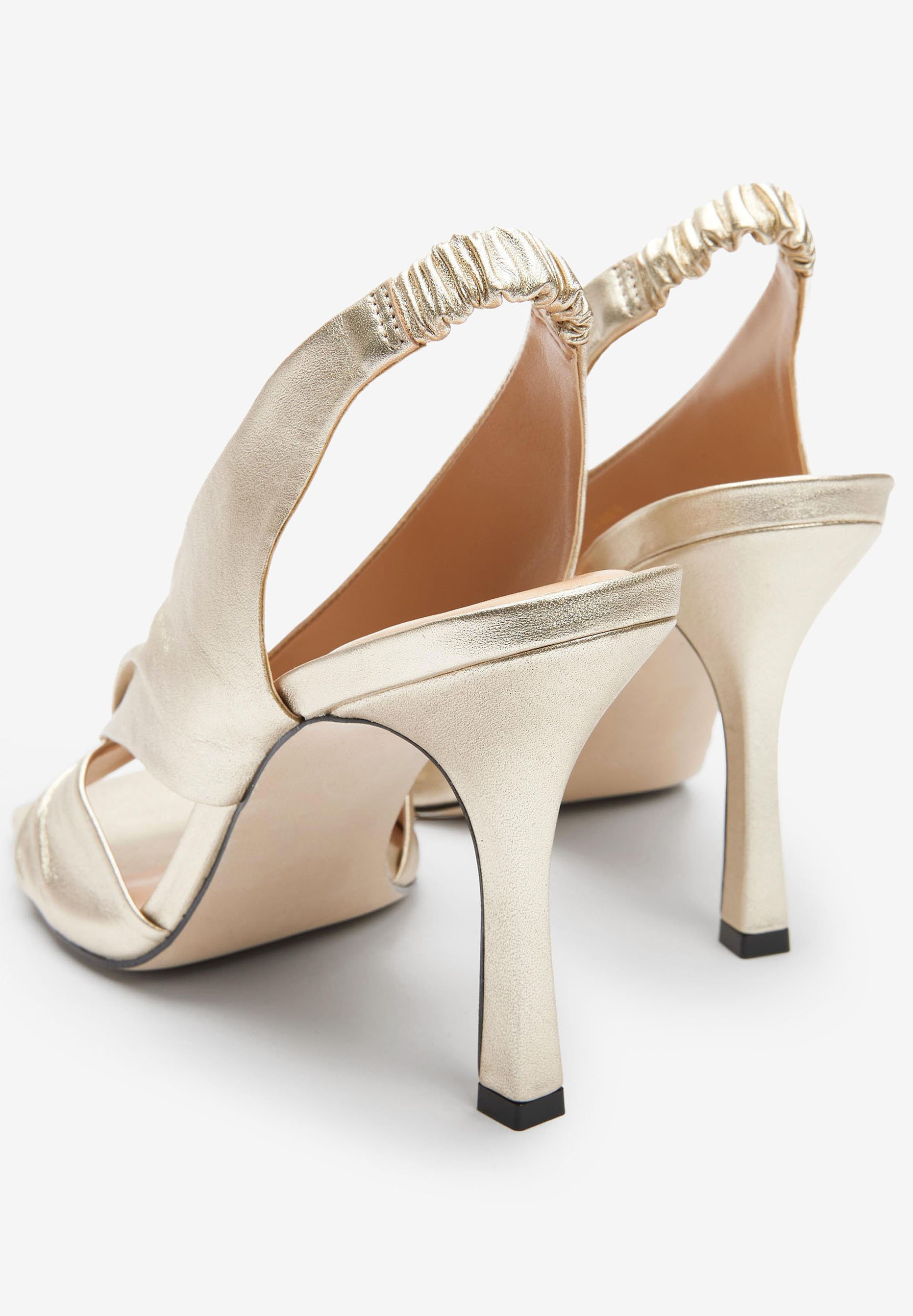 Next SIGNATURE - Sandalias de tacón - gold/dorado - Zalando.es