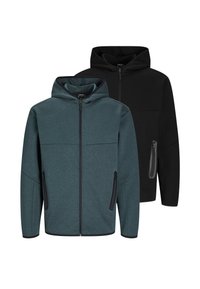 2ER PACK - Sweatjakke - schwarz   blau