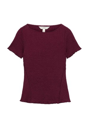 Marks & Spencer, TEXTURED TOP. - Camicetta - burgundy