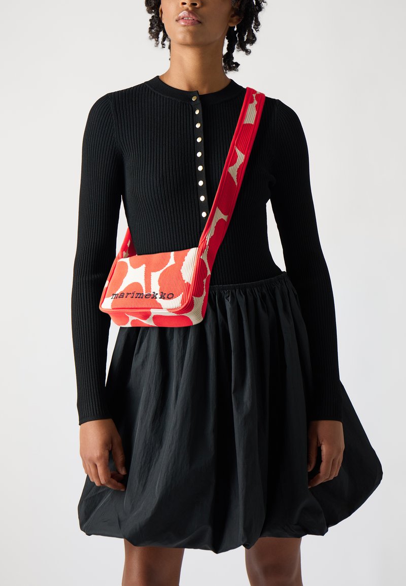 Marimekko MINI SHOULDERBAG UNIKKO - Taška s příčným popruhem - pink/beige