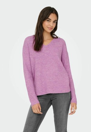 ONLCAMILLA V-NECK L/S - Trui - mauve orchid