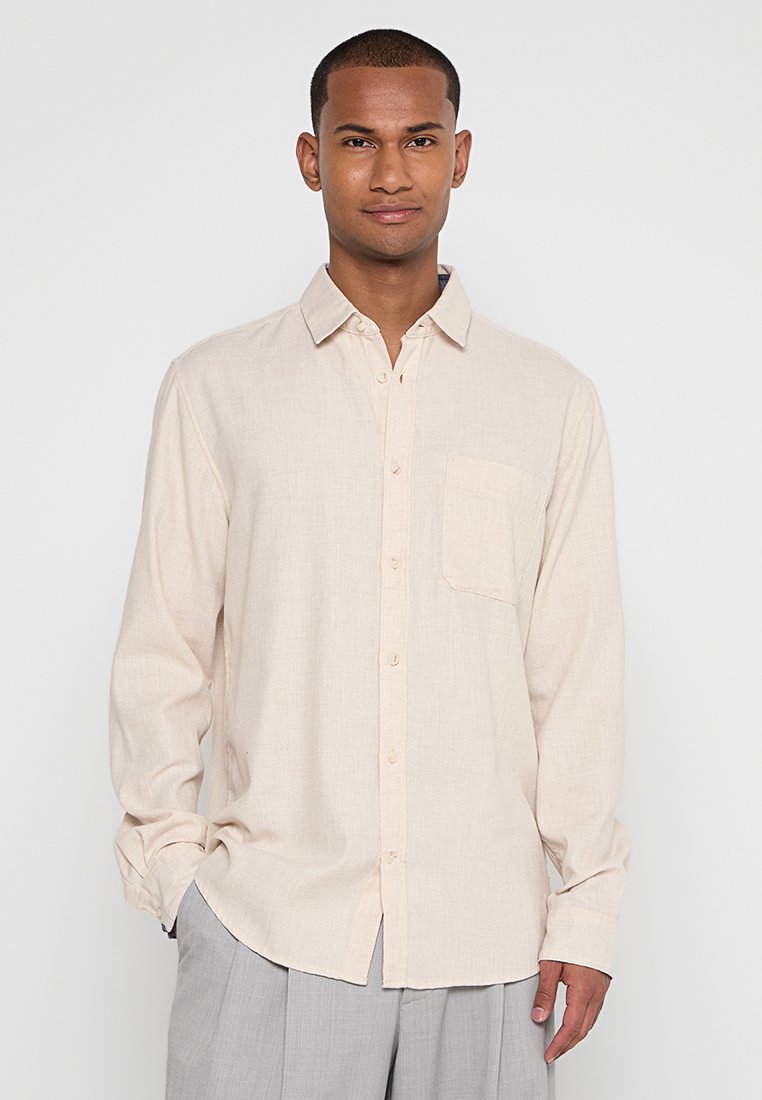 Tom Tailor Overhemd zandkleur
