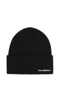 KARL LAGERFELD IKON PIN - Adīta cepure - black