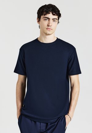 TESSUTO LAVORATO - T-shirt basique - blu notte