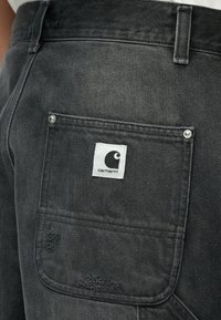 Carhartt WIP BRANDON DOUBLE KNEE PANT - Relaxed fit jeans - black  grind washed