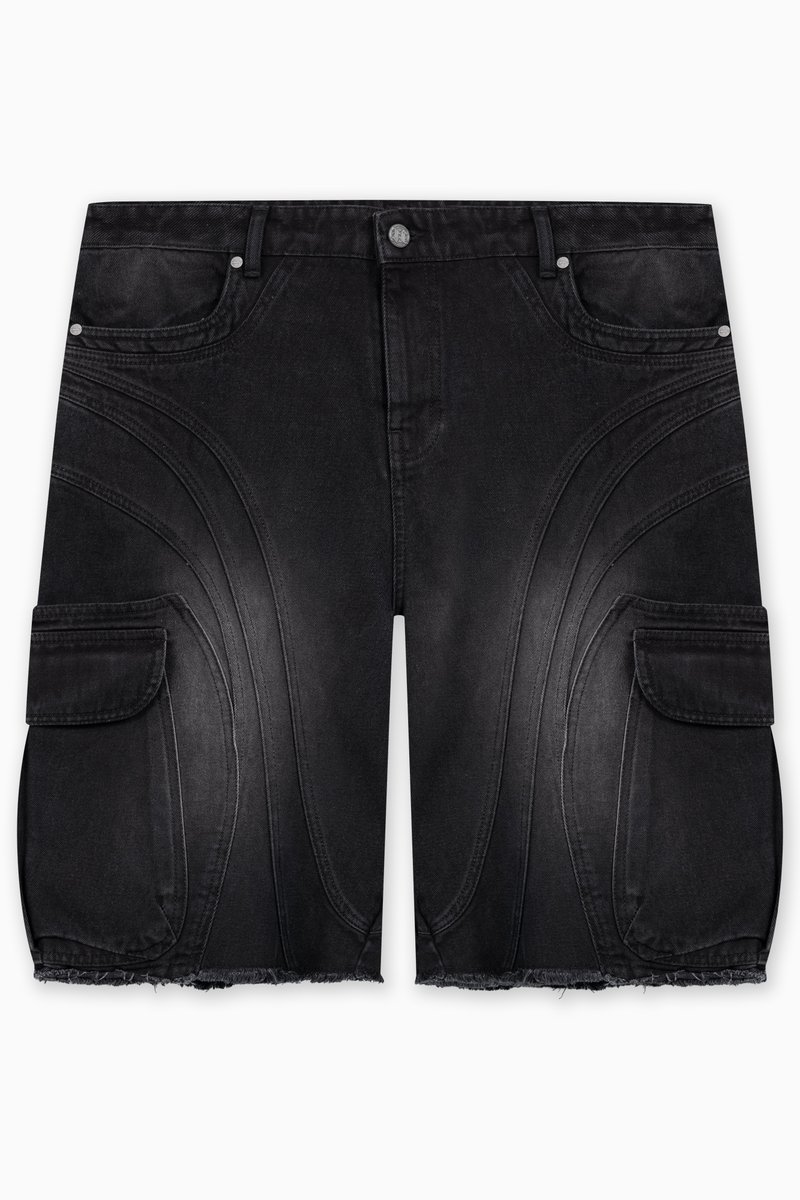 FAVELA Jeansshort zwart denim/blackdenim