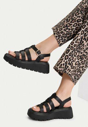 Jenny, Sandalias con plataforma - black