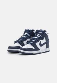 Nike Sportswear DUNK RETRO - Sapatilhas de cano alto - white/midnight navy/total orange