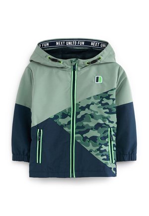 SHOWER RESISTANT CAMOUFLAGE COLOURBLOCK - Chaqueta de entretiempo - blue