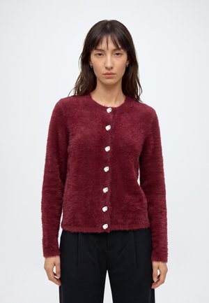 JDY, JDYPRIME JAYLA O-NECK CARDIGAN - Жилетка - windsor wine