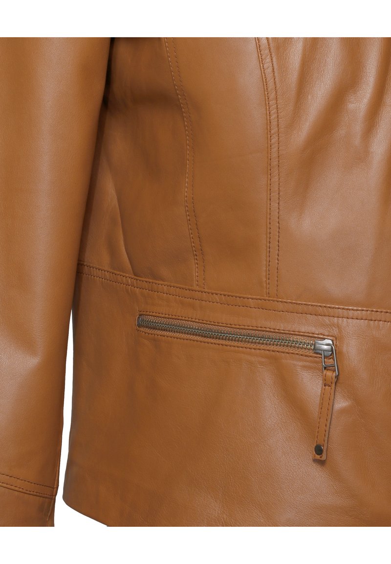 Damen Leichte Jacken | JCC Lederjacke cognac - WA20742 Damen Leichte Jacken | JCC Lederjacke cognac - WA20742