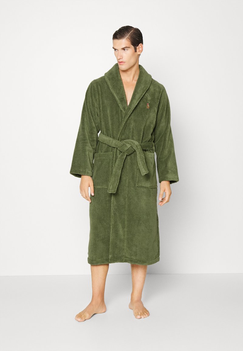 Polo Ralph Lauren SHAWLROBE Dressing gown army olive/green Zalando.de