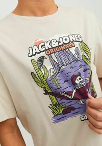 Jack & Jones JORAFTERLIFE TEE - Camiseta estampada - moonbeam