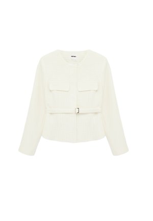 Koton, PEPLUM TWEED JACKET . - Veste légère - beige
