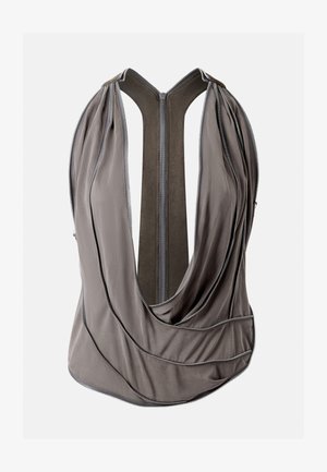 Jaded London DRAPED ZIP - Top - grey