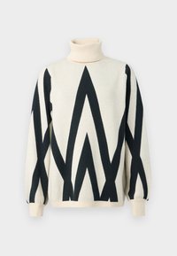 OBJRAY ROLL NECK  - Pulóver - black/sandshell