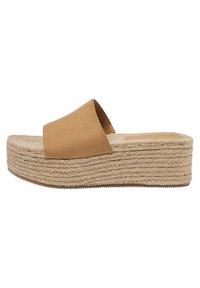 PULL&BEAR Mules à talons - brown