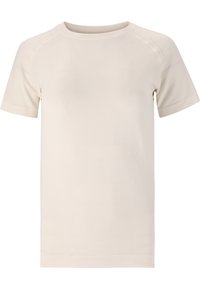 HALEN  SEAMLESS - T-shirt till träning -  whisper white