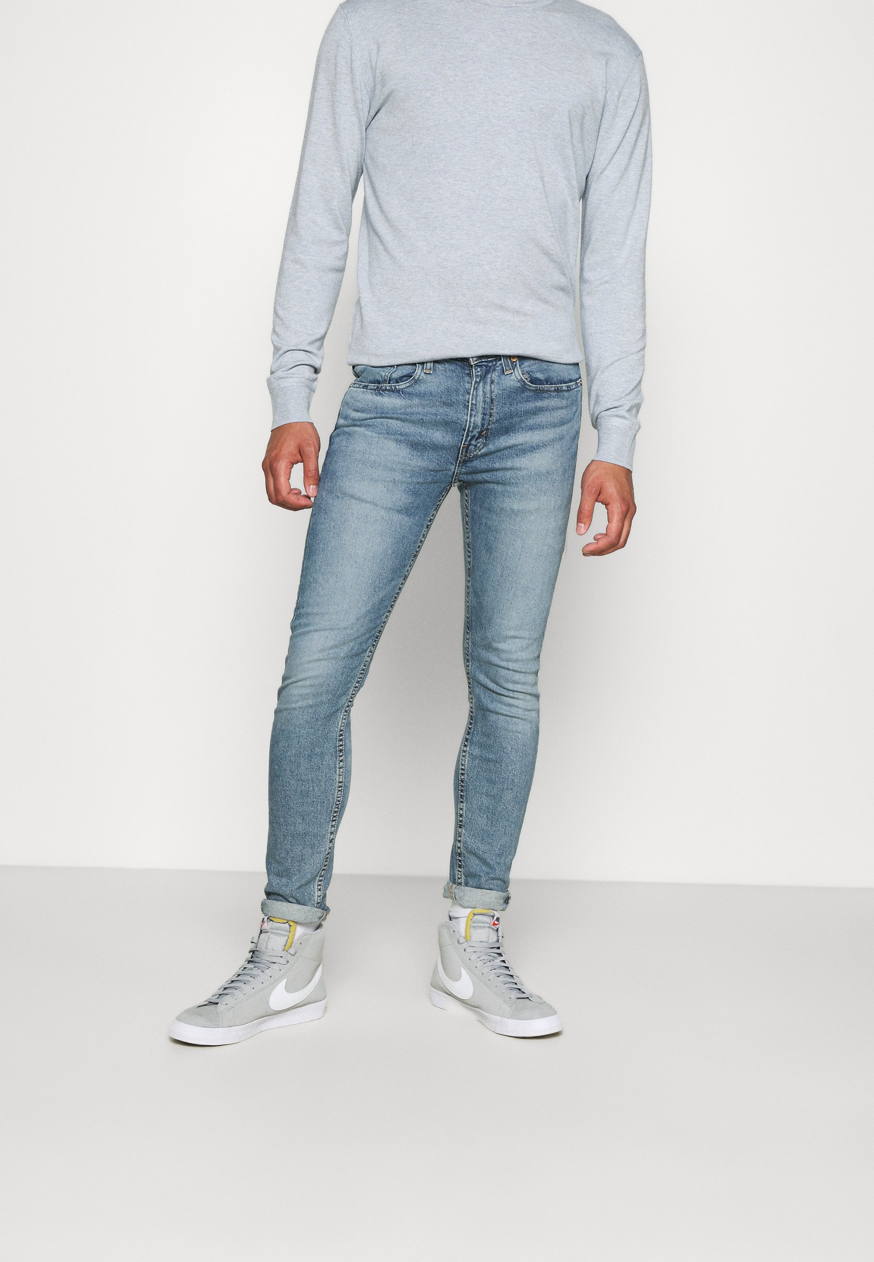 Levi's® 519™ SKINNY HI BALL - Aptempti džinsai - dolf sweet candy/mėlynų  džinsų - Zalando.lt