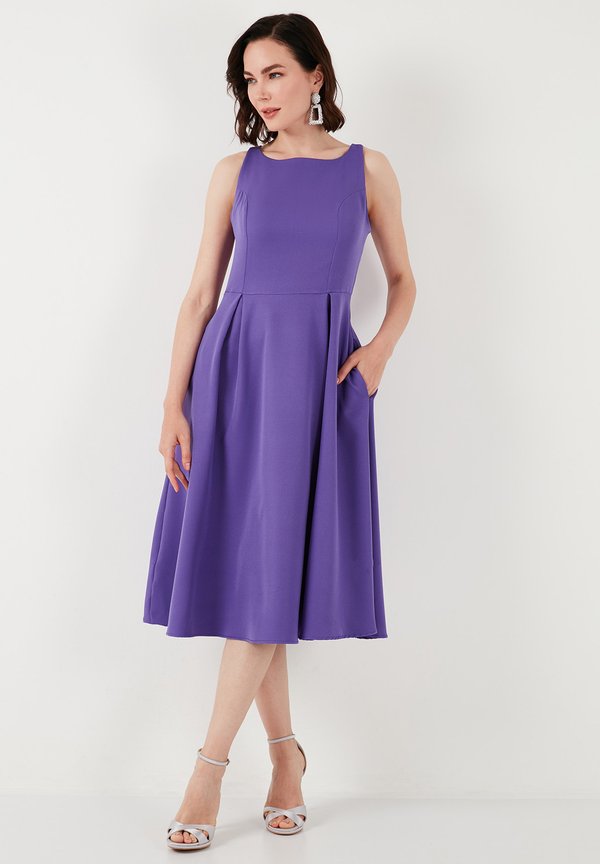 MIDI - Freizeitkleid - dark purple