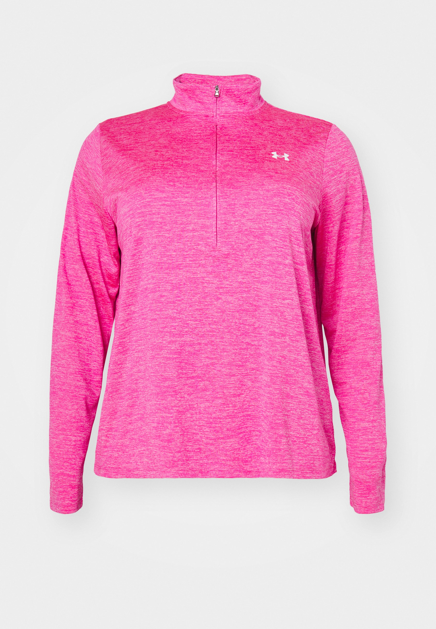 Under Armour 1/2 ZIP TWIST& Long sleeved top rebel pink/white