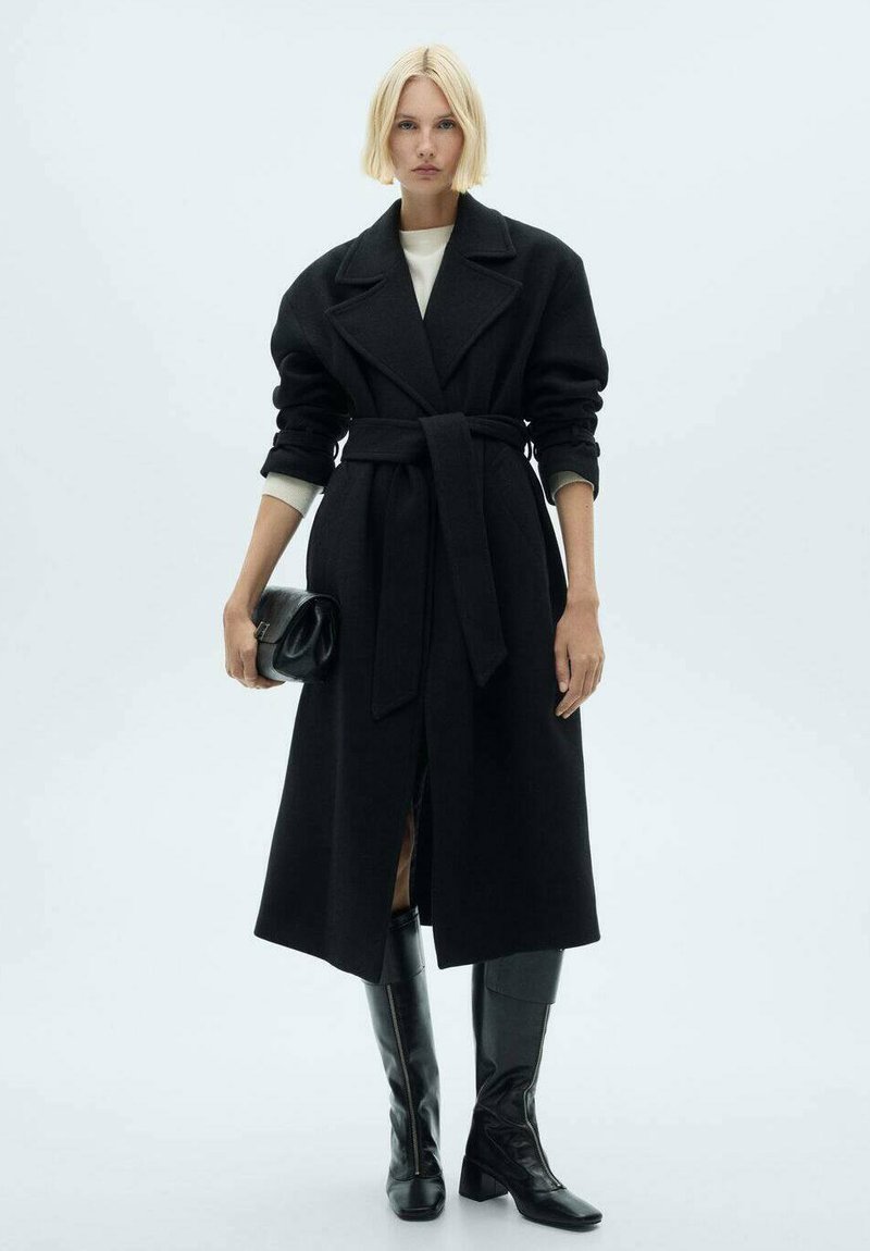 Mango - Klassischer Mantel - black, Vergrößern