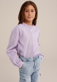 WE Fashion Bluza z gumbi - violet