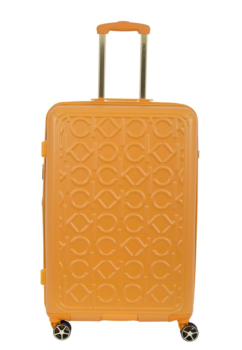 Calvin Klein MONOGRAM - Valise ?� roulettes - orange - ZALANDO.FR