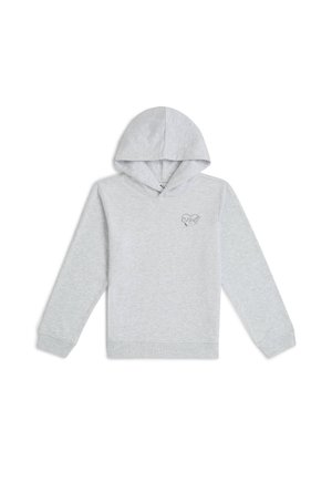 Mikina s kapucňou - white melange