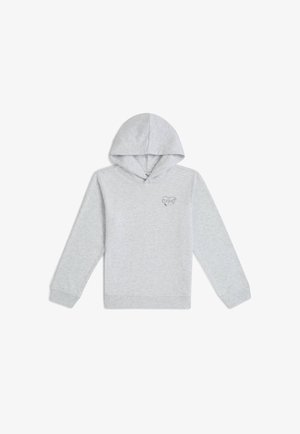 Mikina s kapucňou - white melange