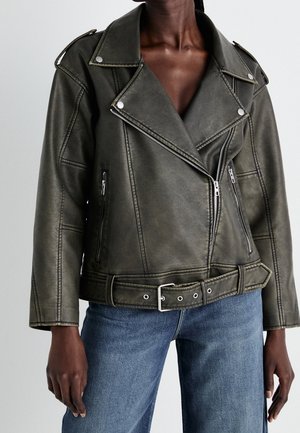 Keinonahkatakki - green