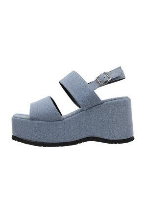 Sandalias de cuña - denim