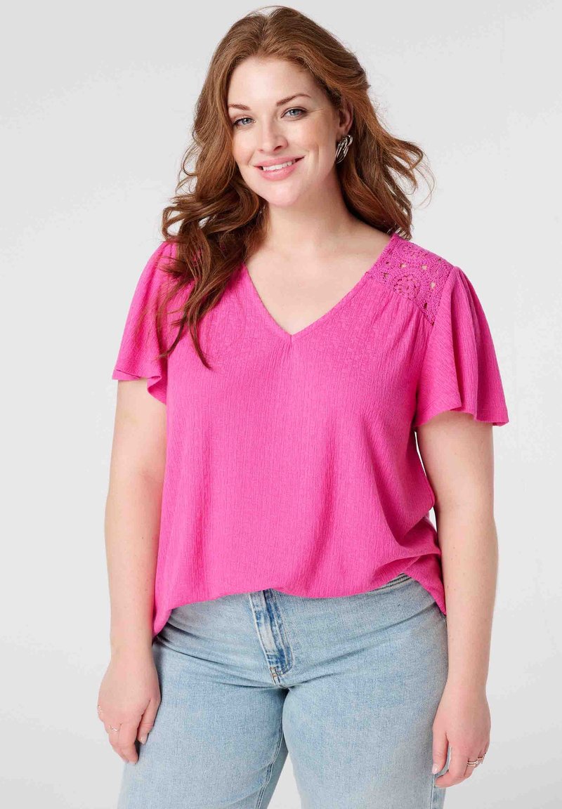 MS Mode T-shirt basique - bright pink