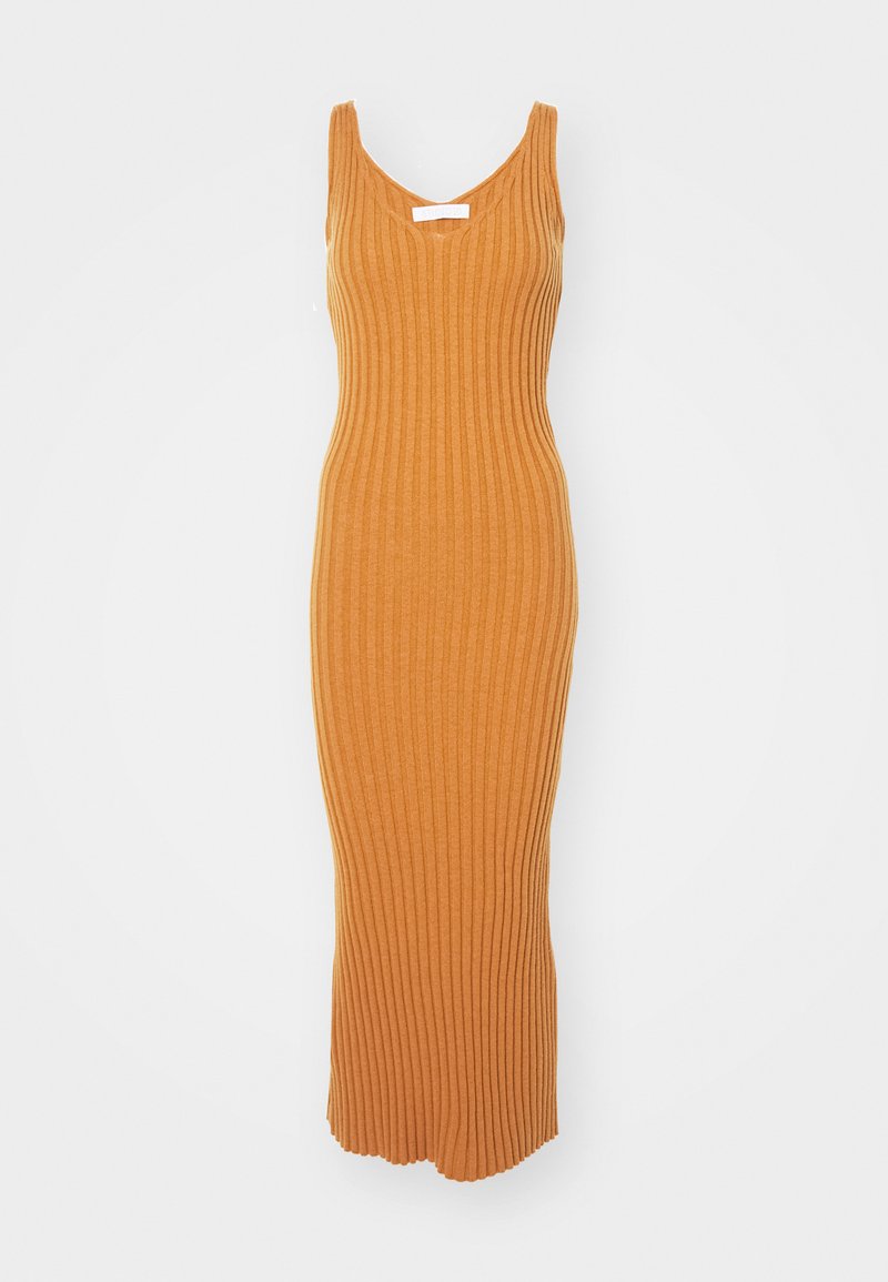 STUDIO ID Gebreide jurk camel