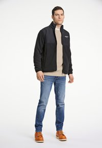Lindbergh CONTRAST QUALITY - Giacca in pile - black