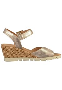 Gabor Sandali con zeppa - silver-coloured