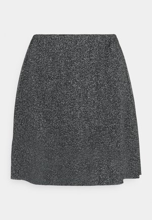 ONLY ONLLEA - Minijupe - black/silver-coloured