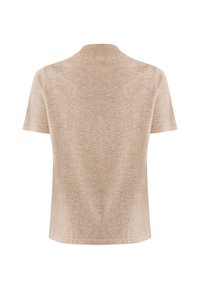 Mexx SHORT SLEEVE WITH TURTLE NECK - Jednoduché tričko - beige