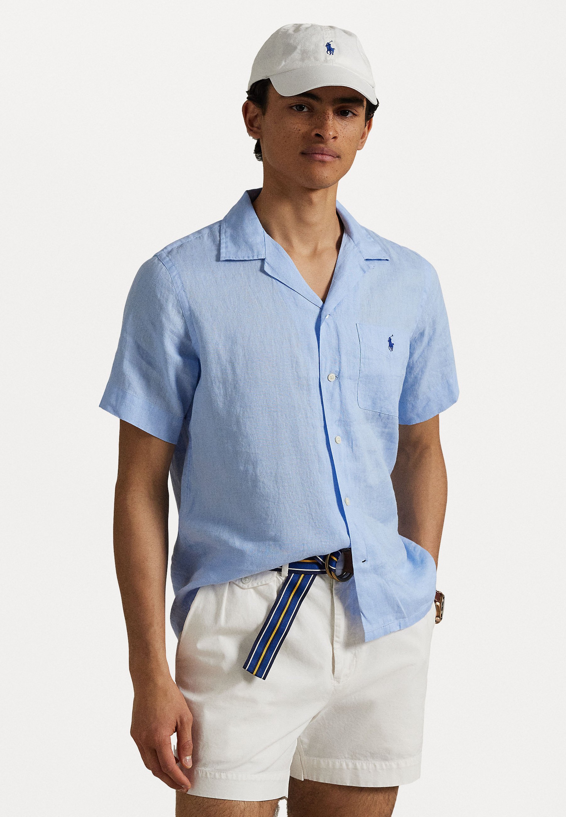 Polo Ralph Lauren CLASSIC FIT LINEN CAMP SHIRT - Shirt