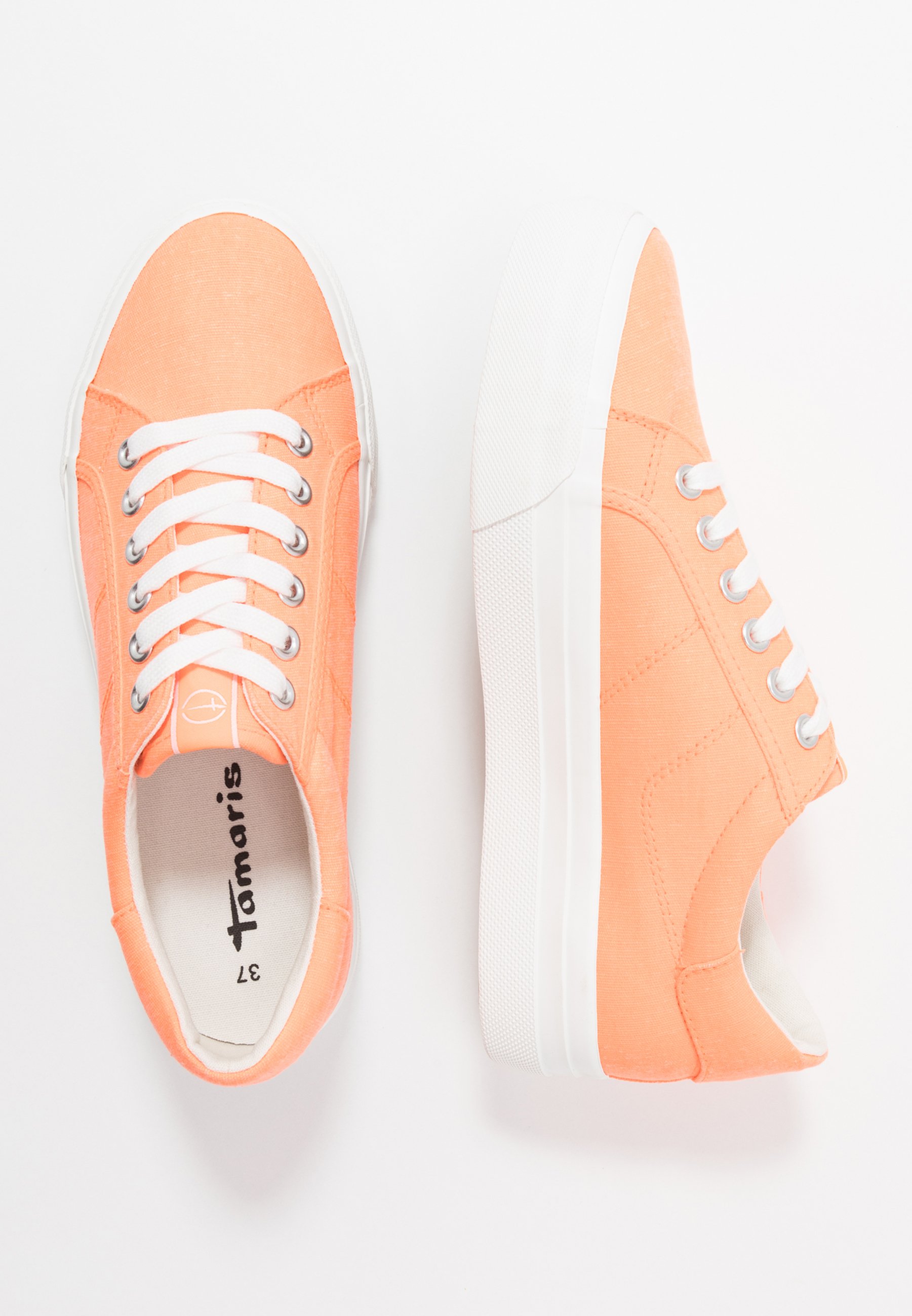 Tamaris LACE UP Joggesko peach neon Zalando.no Tamaris LACE UP Joggesko peach neon Zalando.no
