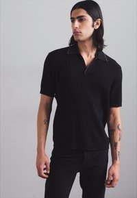 rag & bone HARBOR JOHNNY COLLAR - Pólóing - black