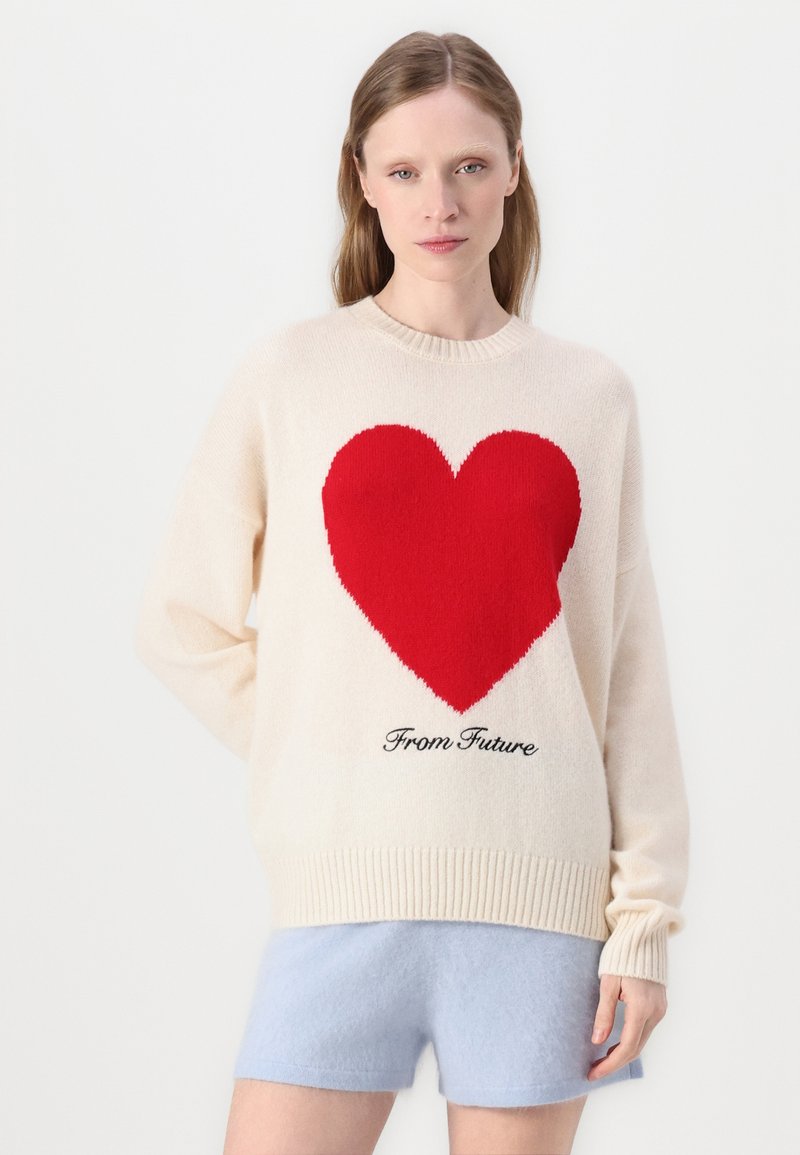 sweater strickpullover herz