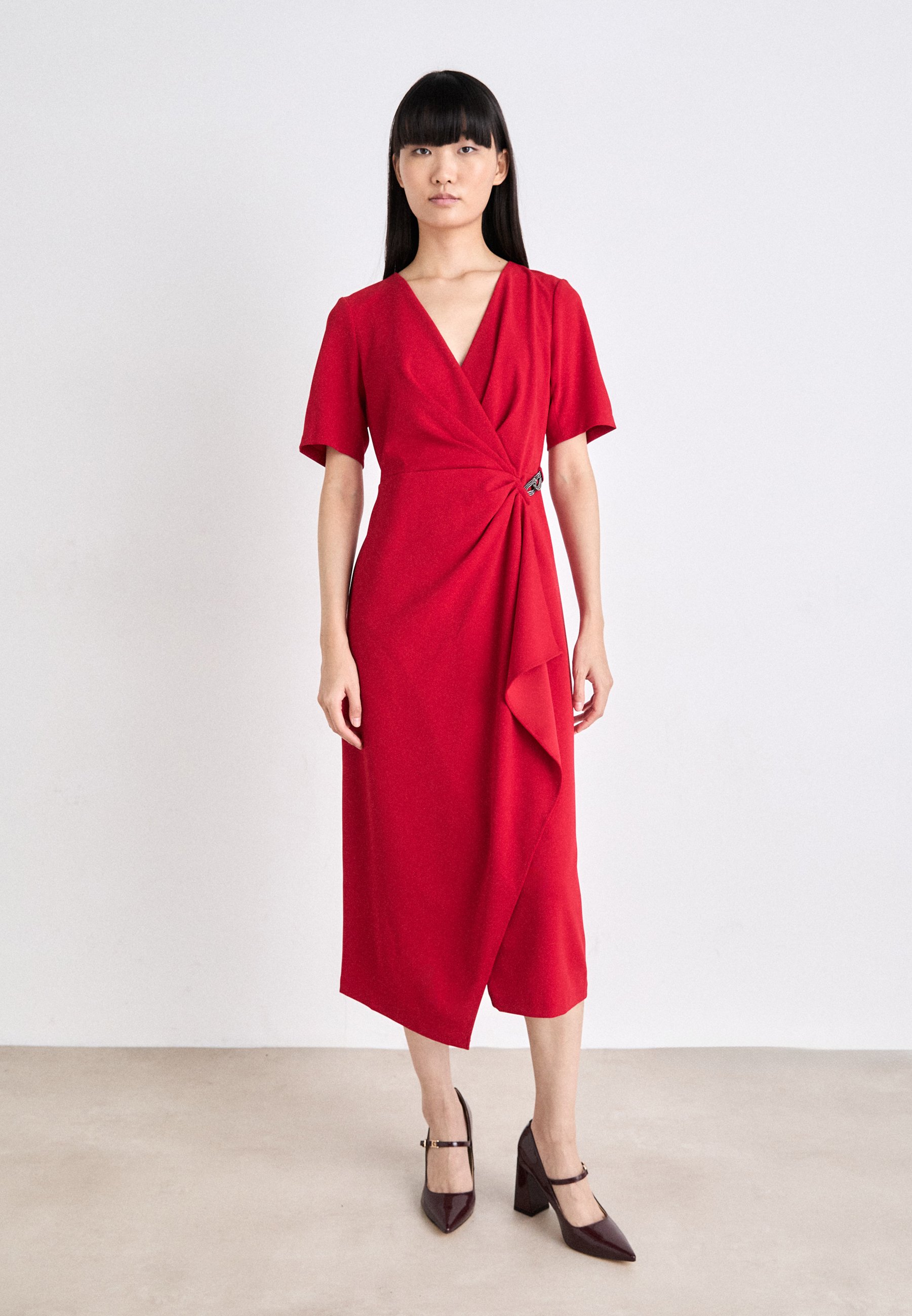 open lace back dress DKNY Women's Dresses Long Sleeve,SCA