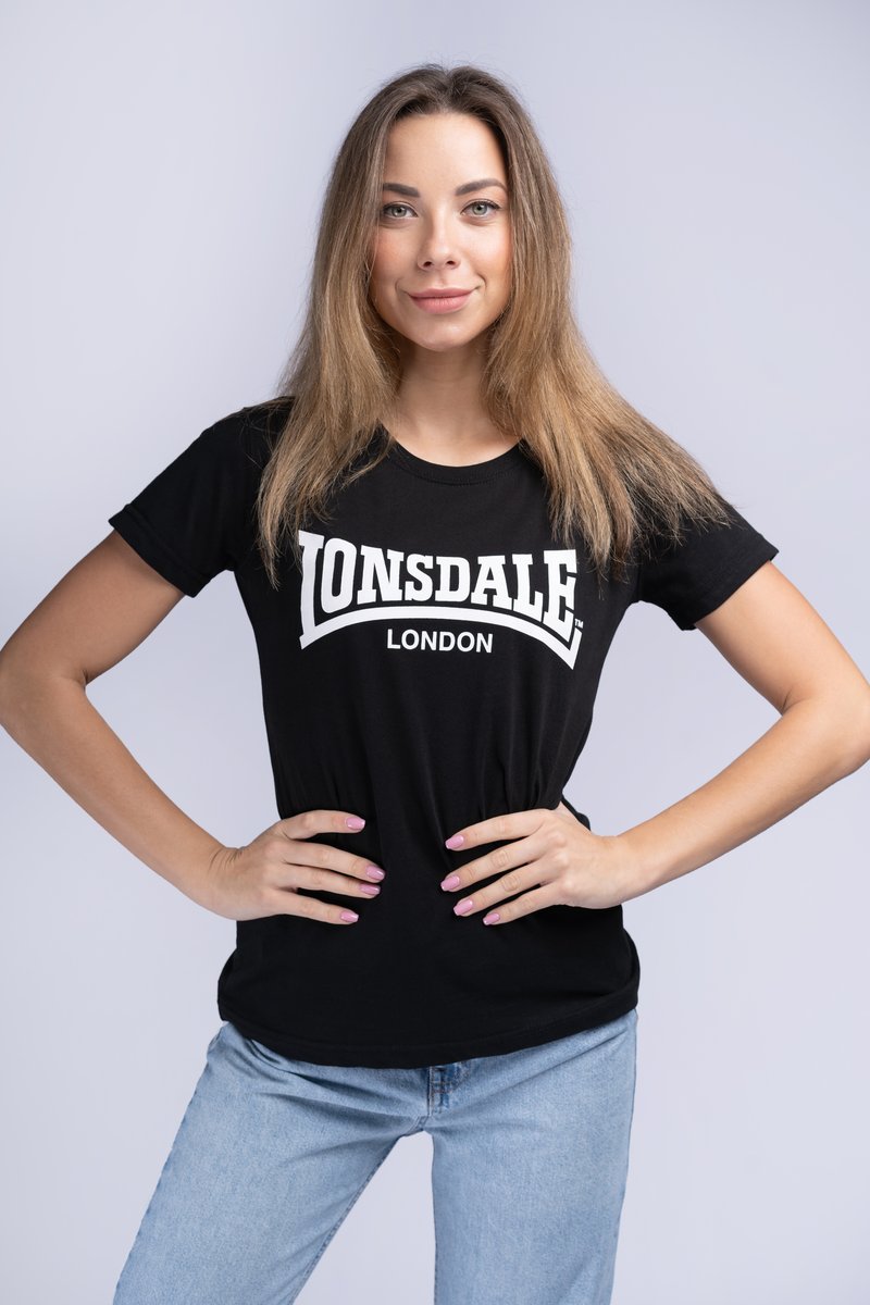 Lonsdale CARTMEL - Triko s potiskem - black
