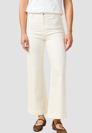GESCHNITTENE HOCHGESCHNITTENE  - Pernera ancha - denim blanc