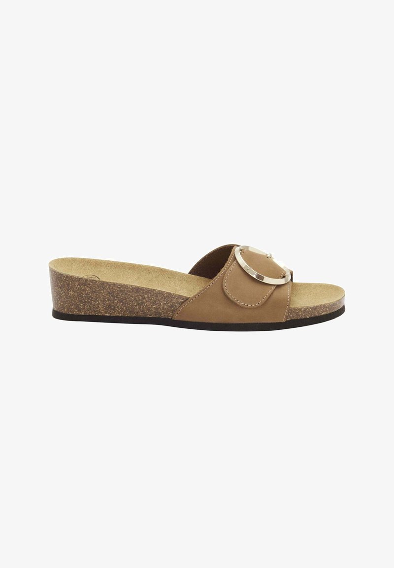 Scholl Mules - brown