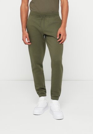 SLIM FLAG SWEATPANT - Παντελόνι φόρμας - dark greenery