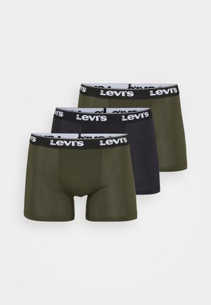 MEN REPEAT LOGO 3 PACK - Trunks - khaki/black